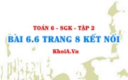 Bài 6.6 trang 8 Toán 6 Tập 2 Kết nối tri thức